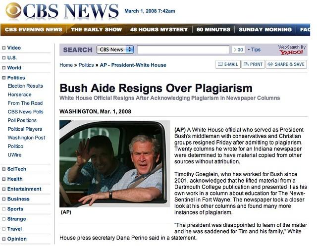 CBS News Bush Aide Resigns