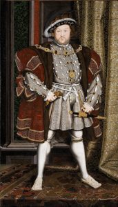 standing figure of henry viii