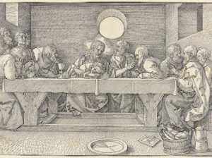 The Last Supper woodcut